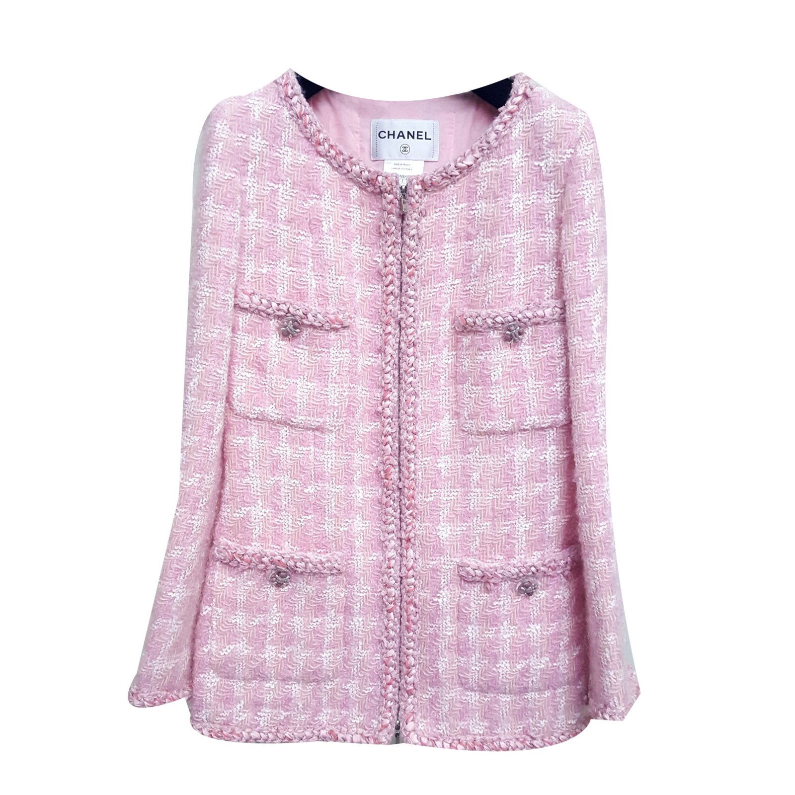 Chanel 2019 Jacket - 30 For Sale on 1stDibs  chanel pink jacket 2019,  chanel black bomber jacket, chanel jacket 2019