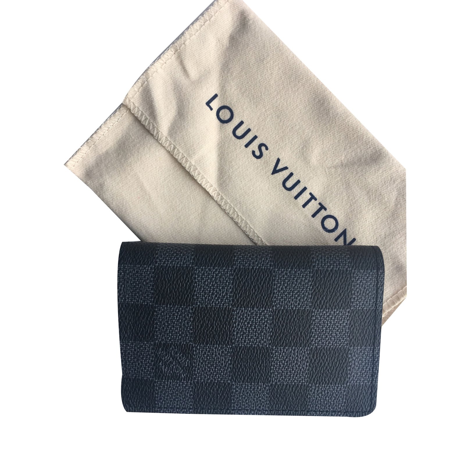 Louis Vuitton pocket organizer Grey Leather ref.49777 - Joli Closet