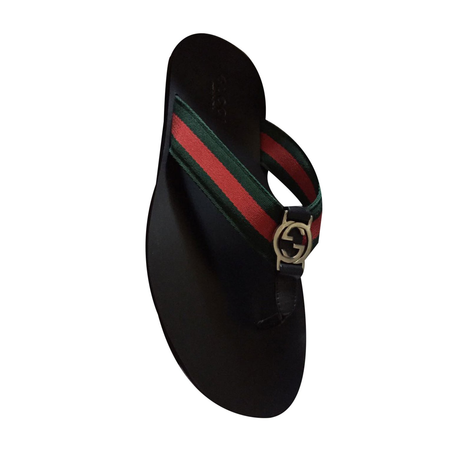  Gucci  Men  Sandals  Men  Sandals  Leather Black ref 49794 