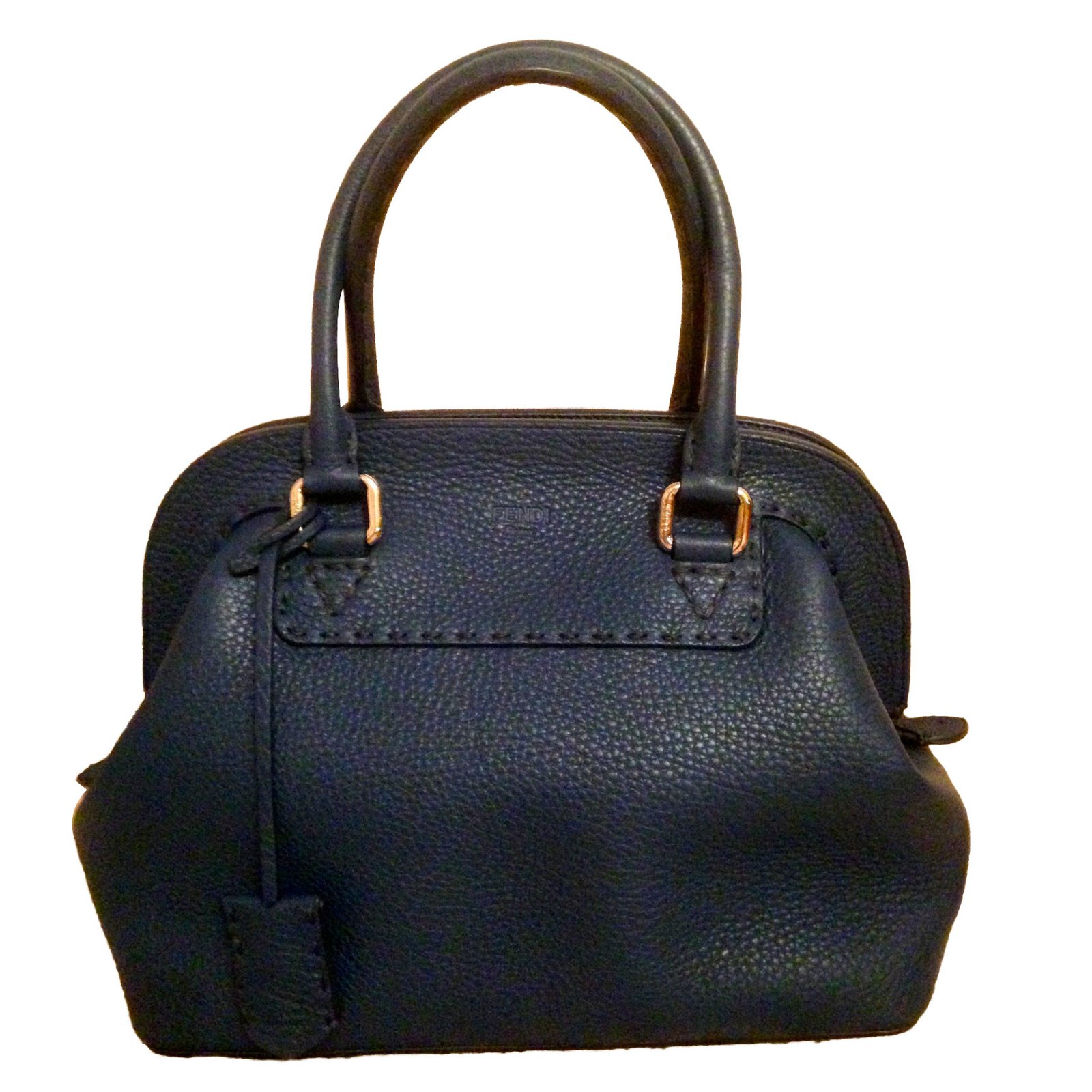 Fendi ADELE Handbags Leather Blue ref 