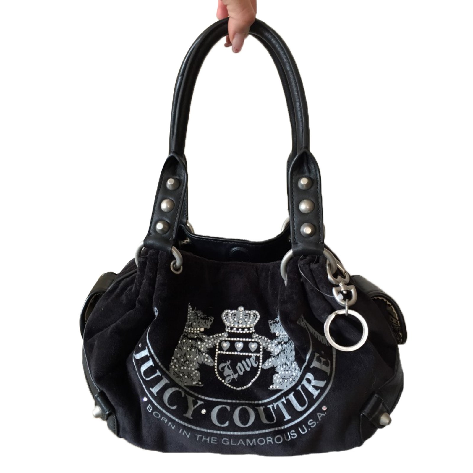 Juicy Couture purse ! Black Juicy Couture purse with... - Depop