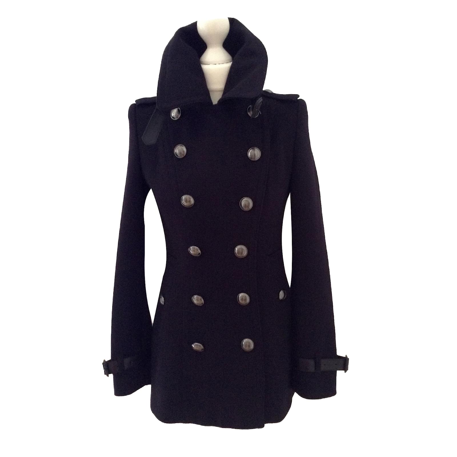 Burberry Manteaux Laine Bleu Marine ref.50883 - Joli Closet