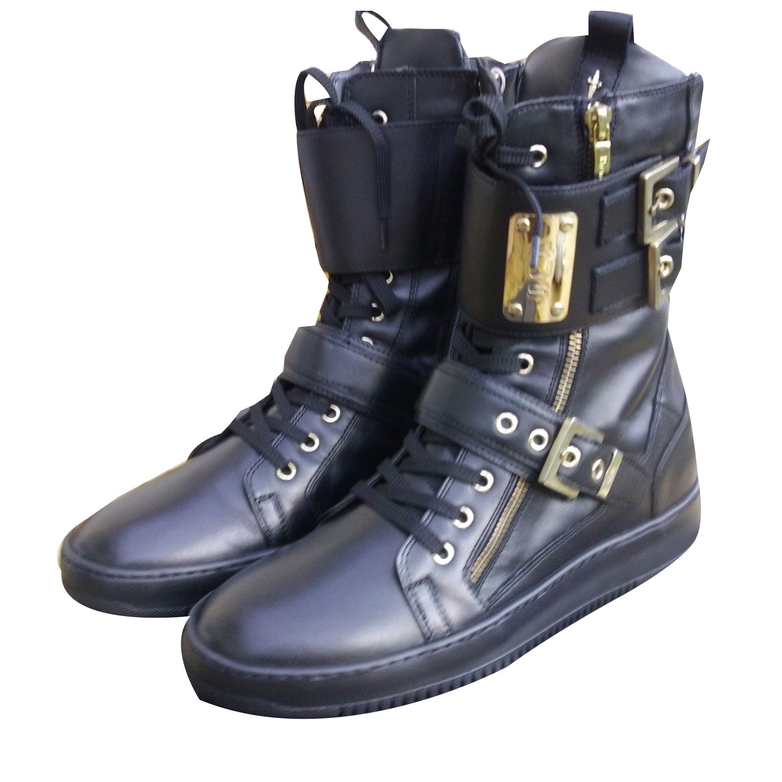 Cesare Paciotti Ankle Boots Ankle Boots Leather Black Ref 51002 Joli Closet
