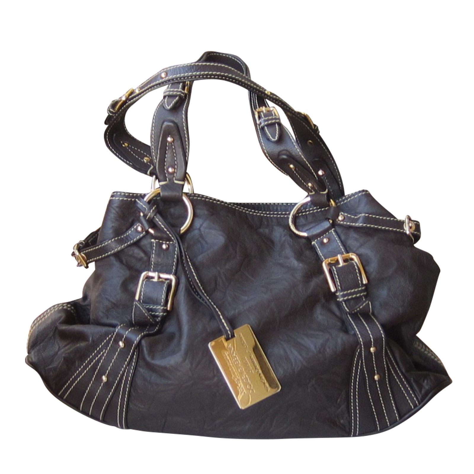 Dolce & Gabbana Handbags Dark brown Leather  - Joli Closet