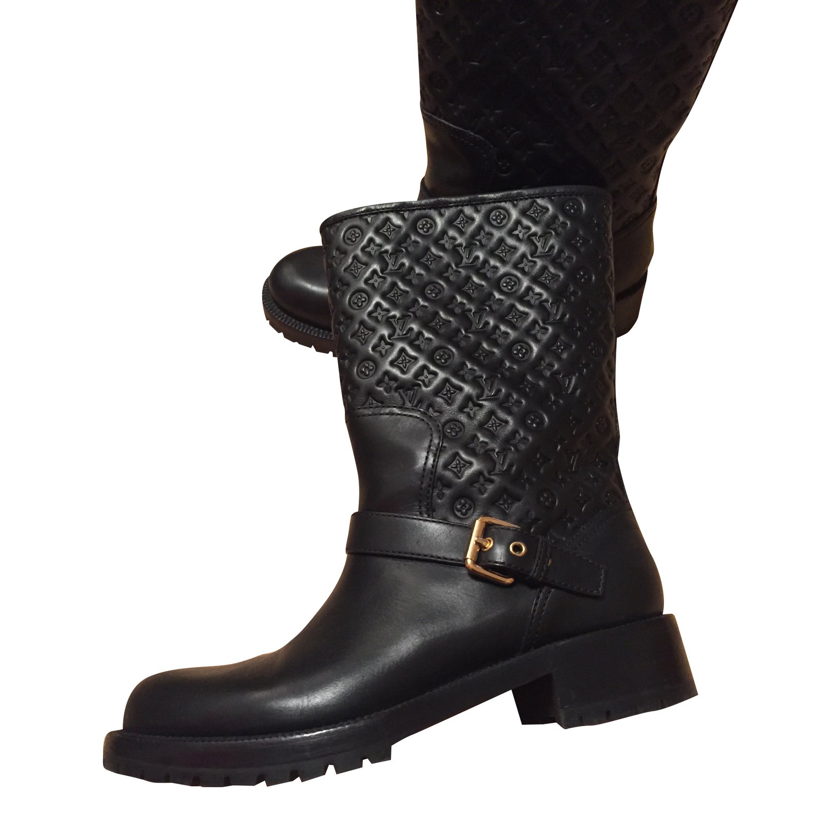 Louis Vuitton Boots Black Leather ref.51625 - Joli Closet