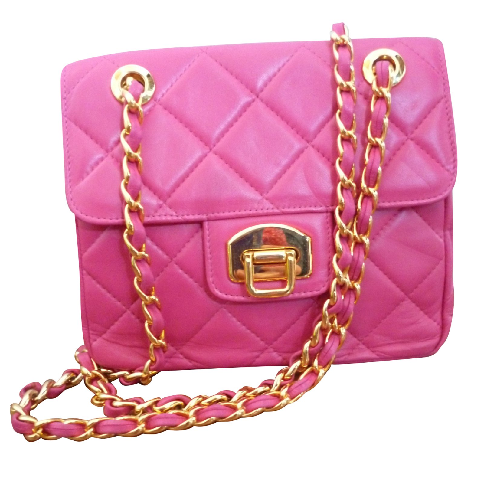 Charles Jourdan Handbags Pink Leather ref.51665 - Joli Closet
