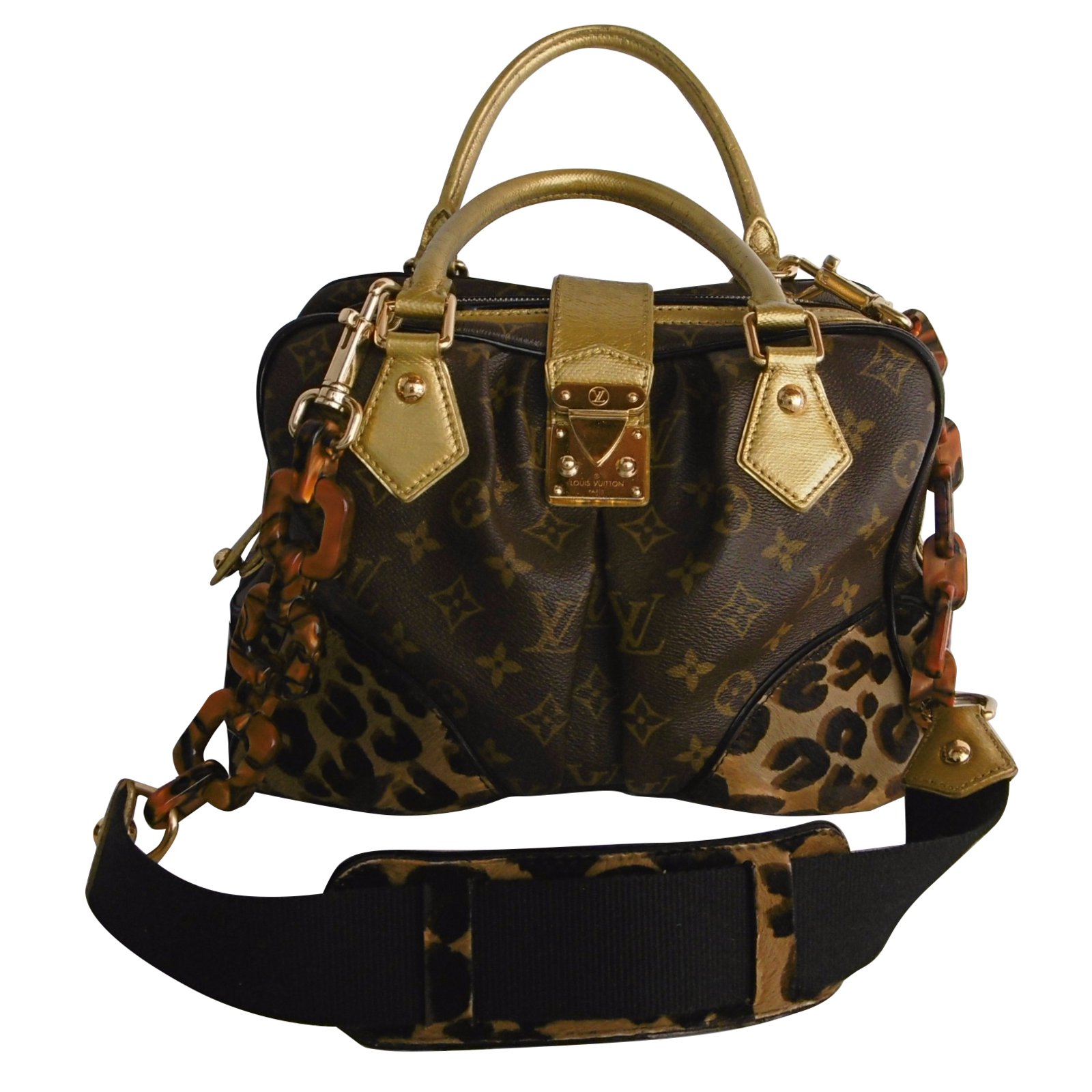 Louis Vuitton Limited Edition Monogram Canvas, Karung, & Leopard