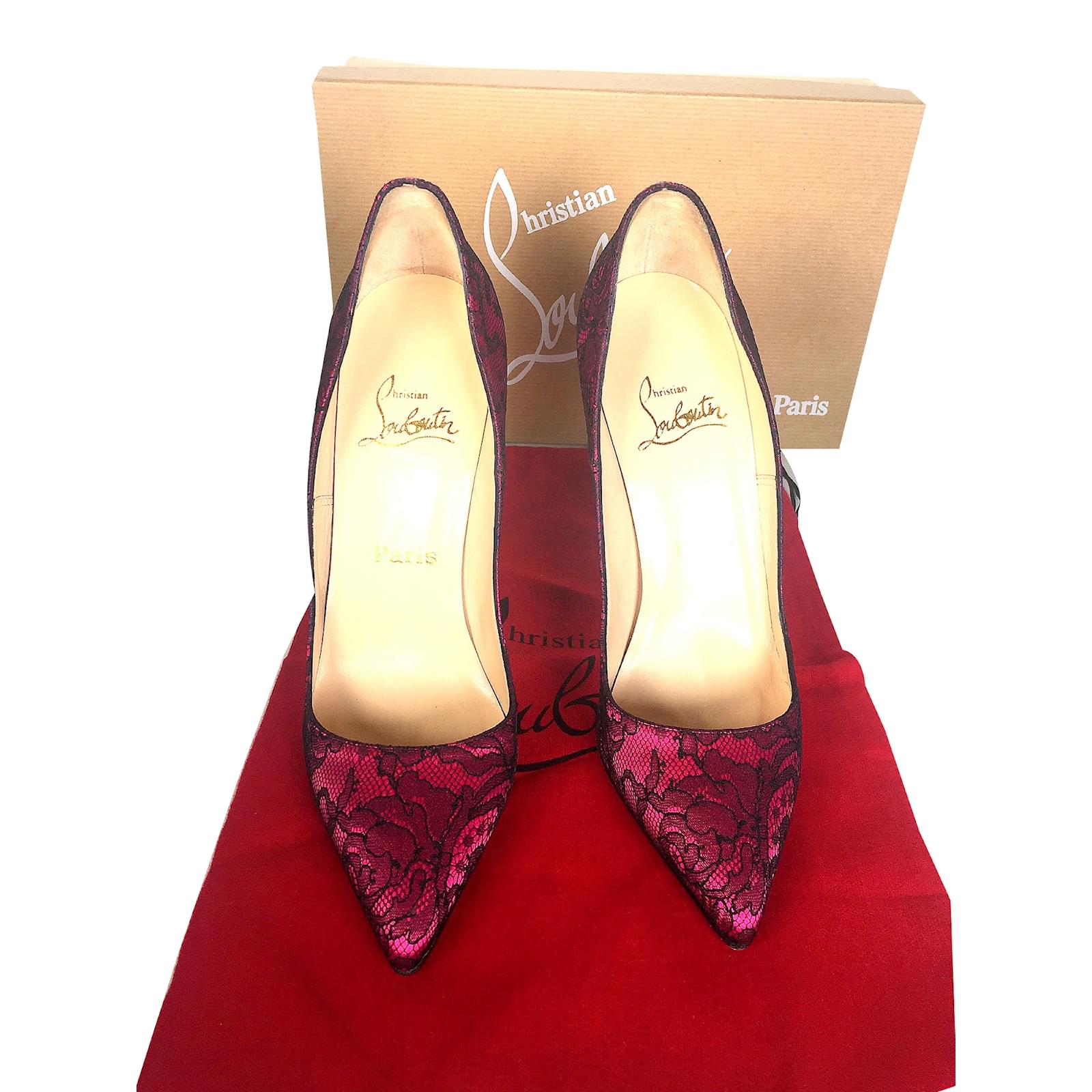 escarpin louboutin dentelle