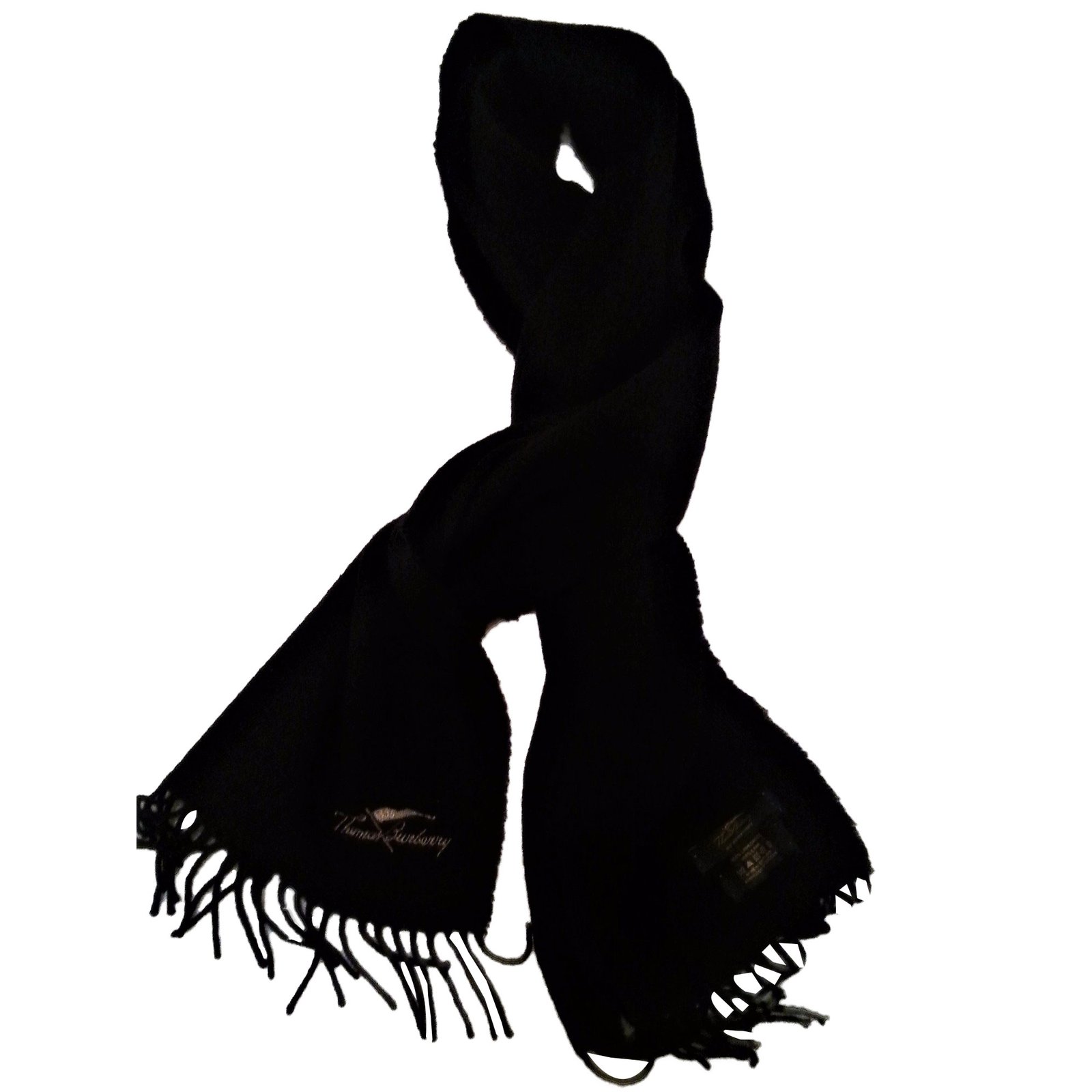 burberry black scarf mens
