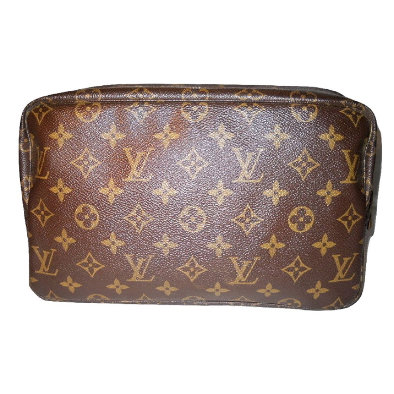 Louis Vuitton toiletry bag Wallets Small accessories Cloth Brown ref.52370 - Joli Closet