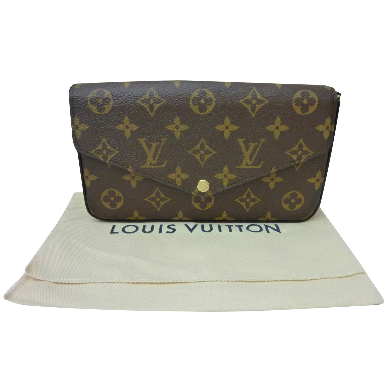 Louis Vuitton 2017 Pre-owned Pochette Felicie Clutch Bag - Brown