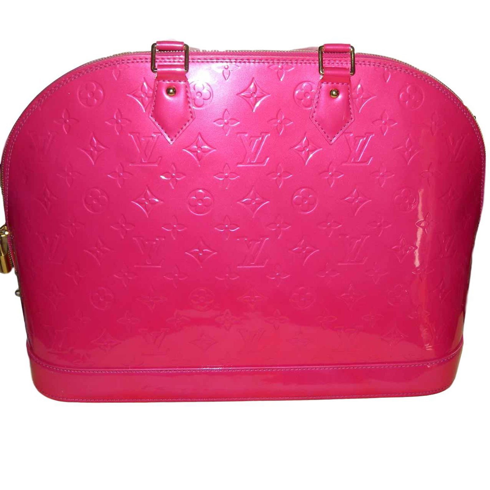 Louis Vuitton - Louis Vuitton Hot Pink Patent Leather Alma BB