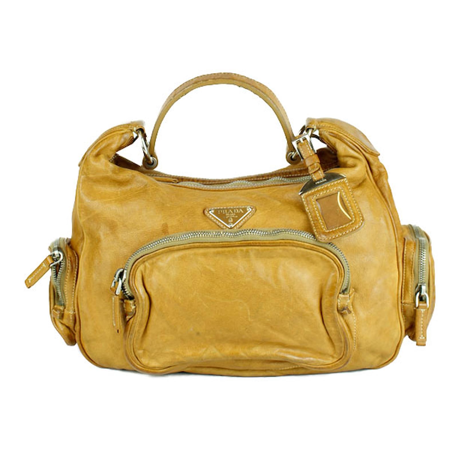 prada mustard bag