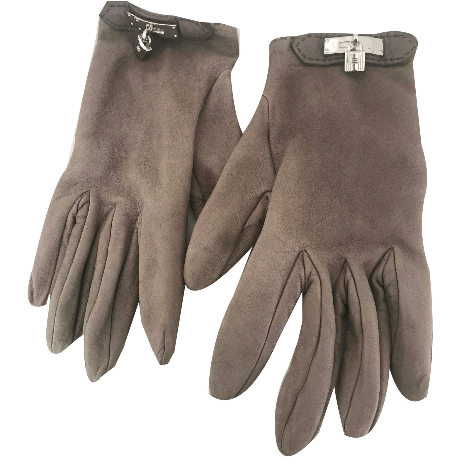 Hermès Kelly Gloves Olive green Leather ref.53070 - Joli Closet
