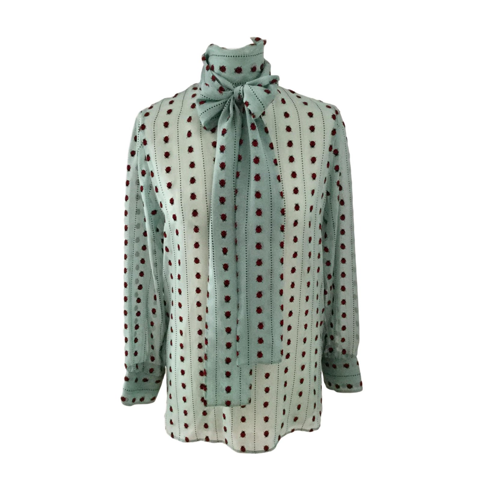 green gucci blouse