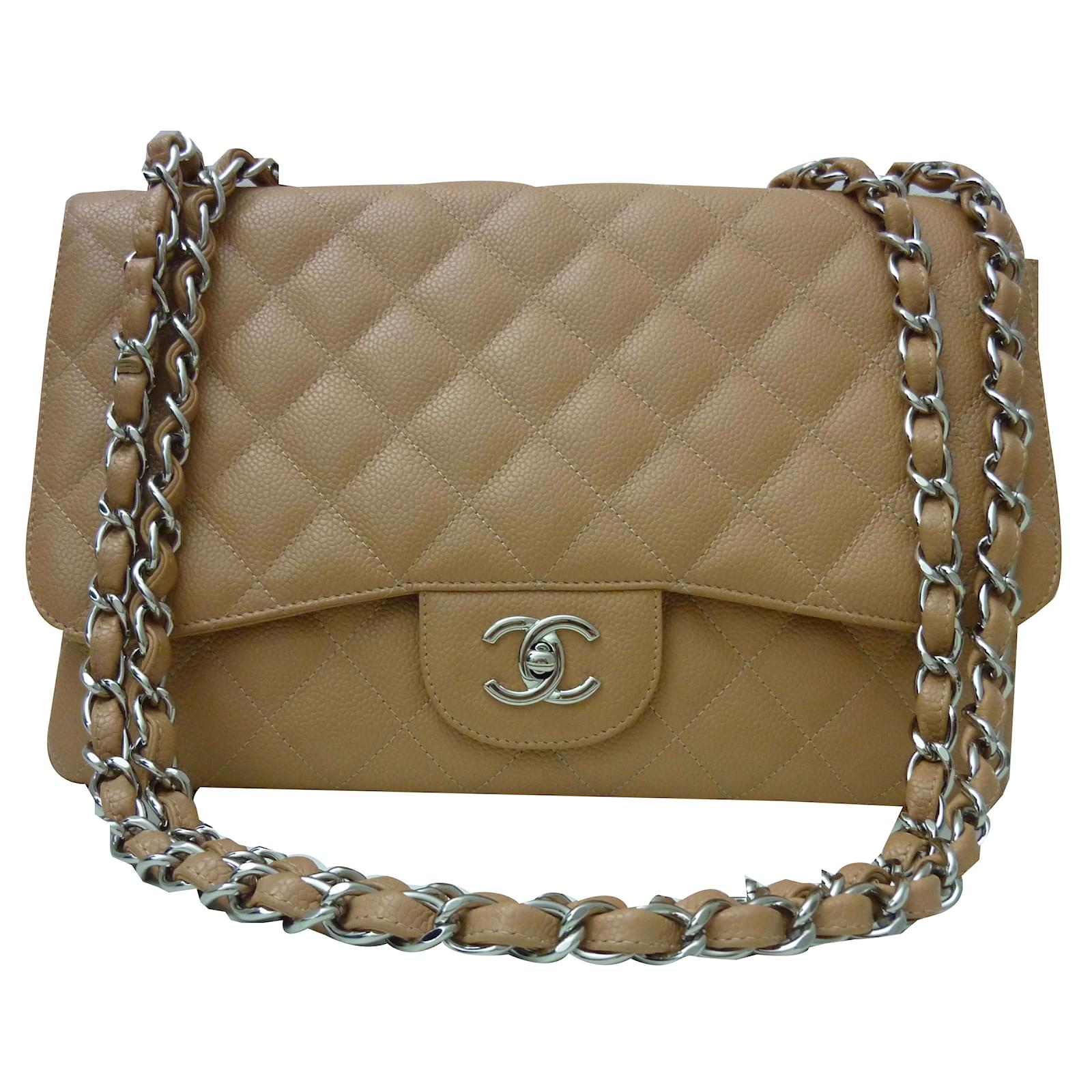 Chanel Handbags Beige Leather ref.53094 - Joli Closet