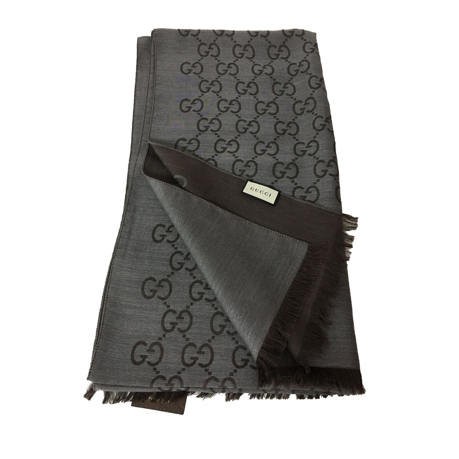Gucci Monogram stole Black Wool ref.101001 - Joli Closet