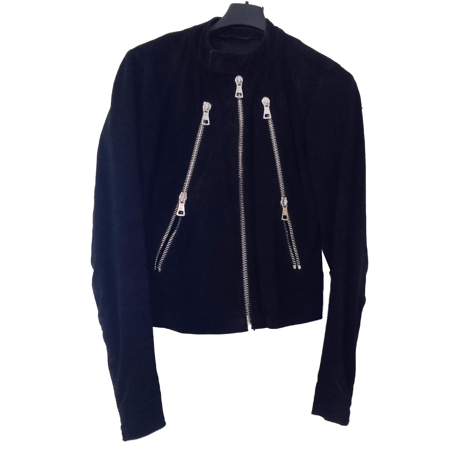 Maison Martin Margiela Jackets Leather Black Ref 53323 Maison Martin Margiela Jackets Leather Black Ref 53323