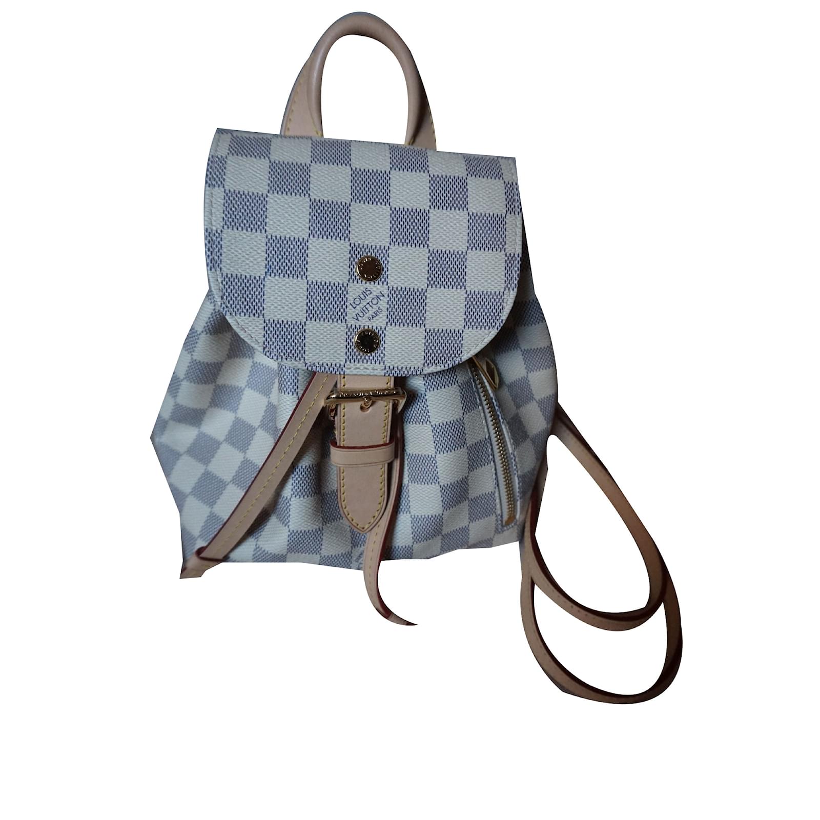 Louis Vuitton Damier Azur Sperone BB Mini Backpack Bookbag