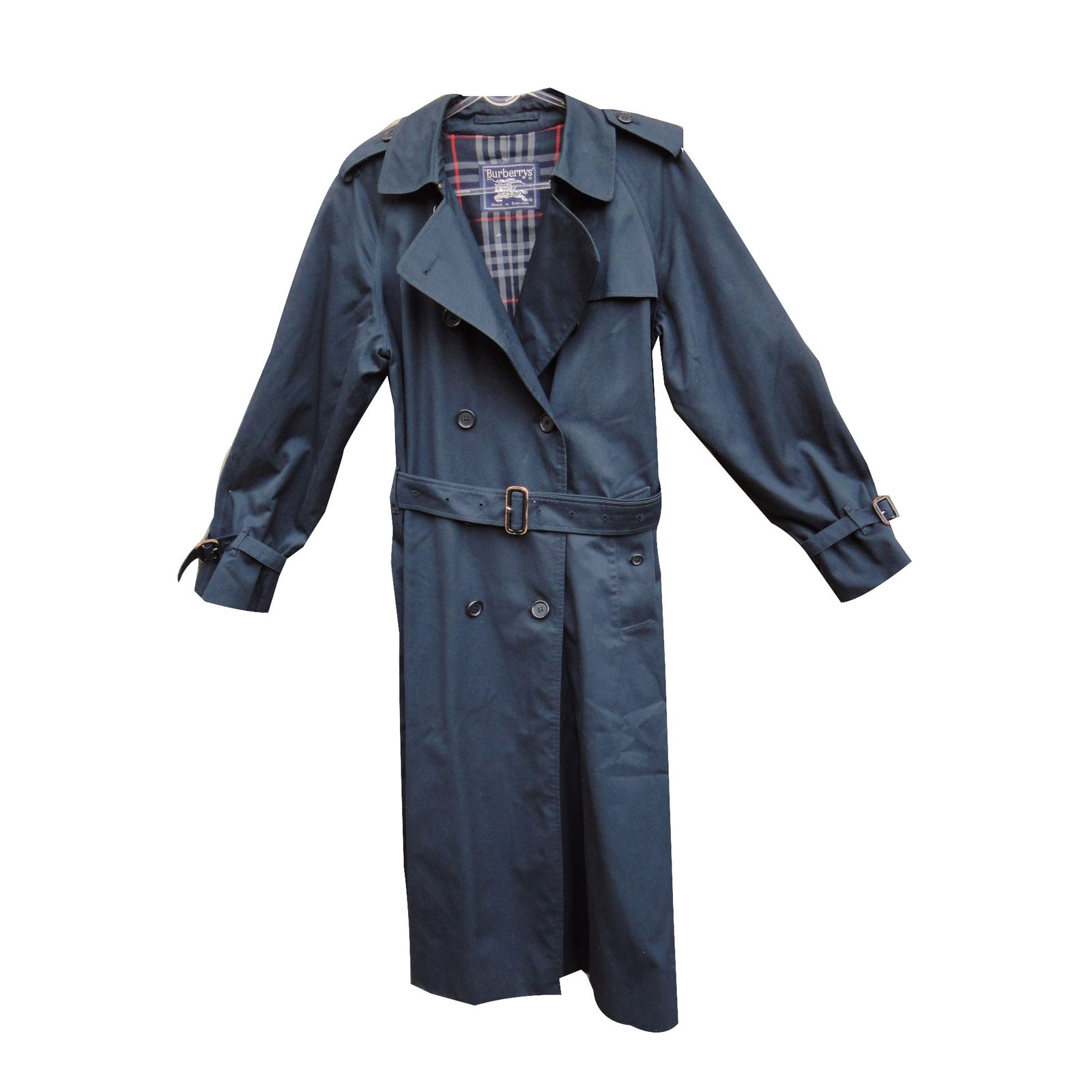 søvn Boghandel Bøje Burberry Trench coats Navy blue Cotton Polyester ref.53420 - Joli Closet