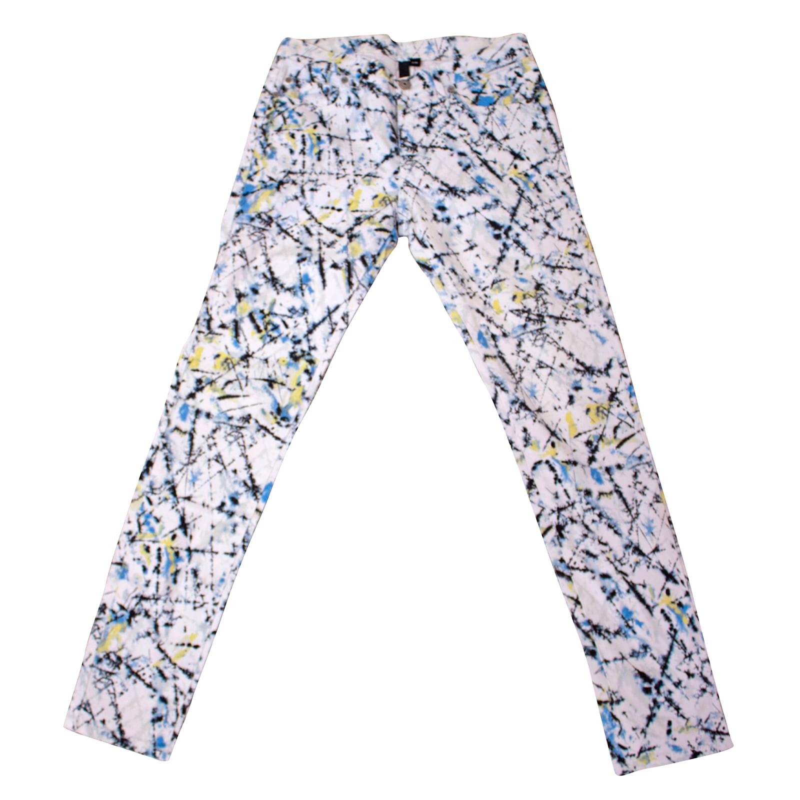 cream colour cotton jeans