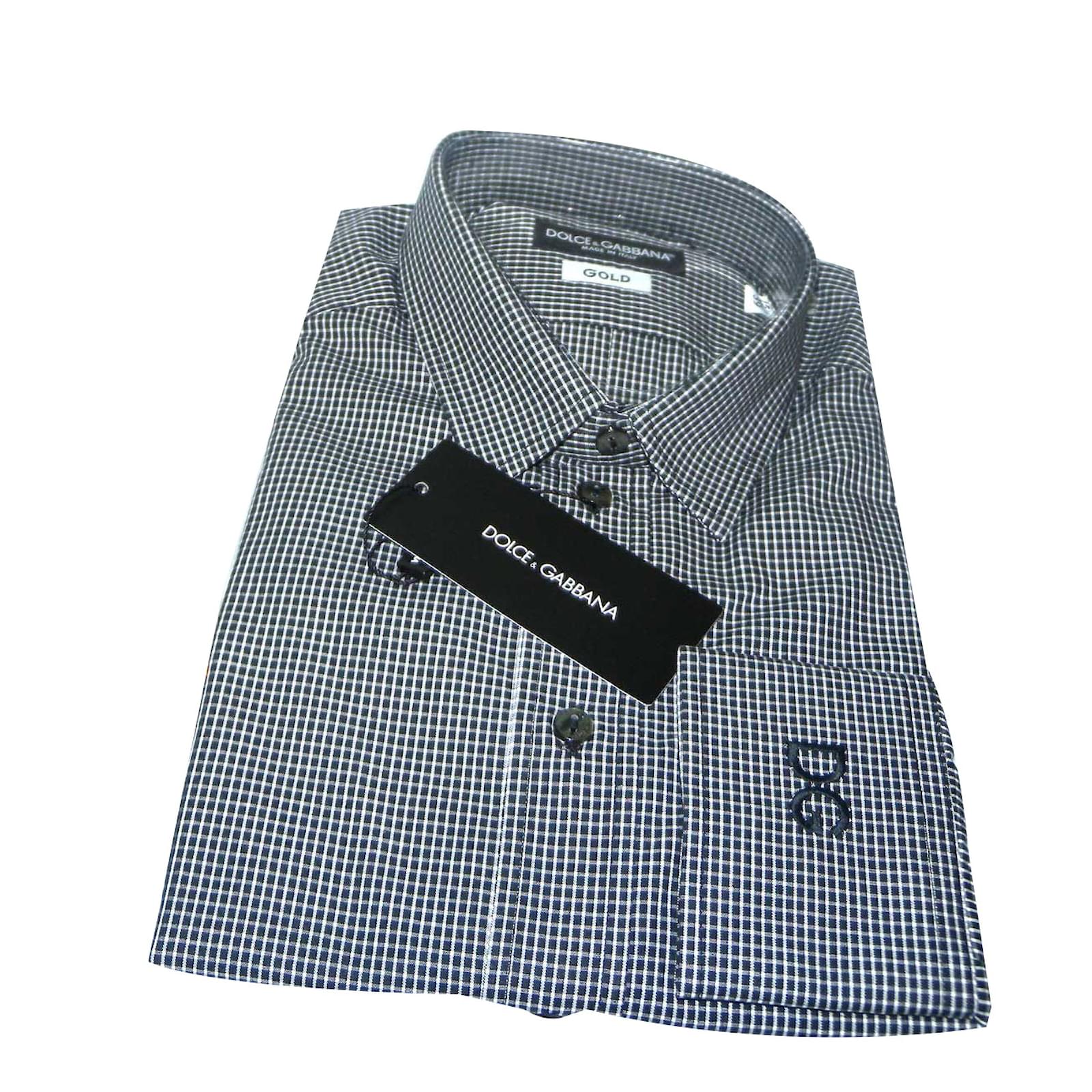 Dolce & Gabbana Shirts Black White Cotton ref.53892 - Joli Closet