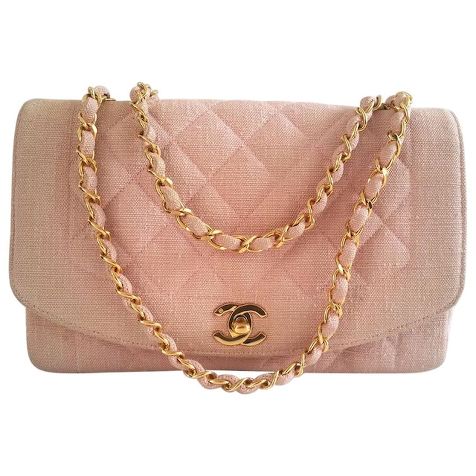 chanel diana bag pink