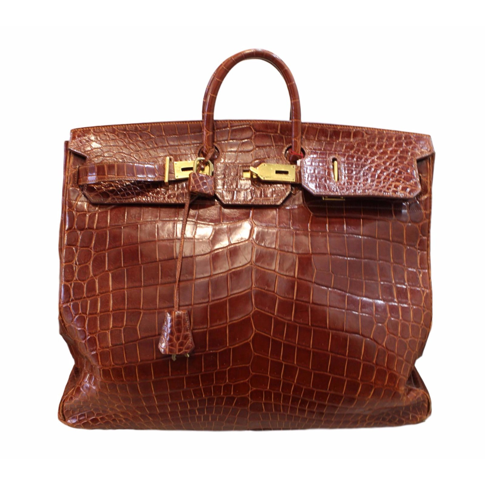 Hermès Birkin Voyage HAC Brown Exotic leather ref.54209 - Joli Closet