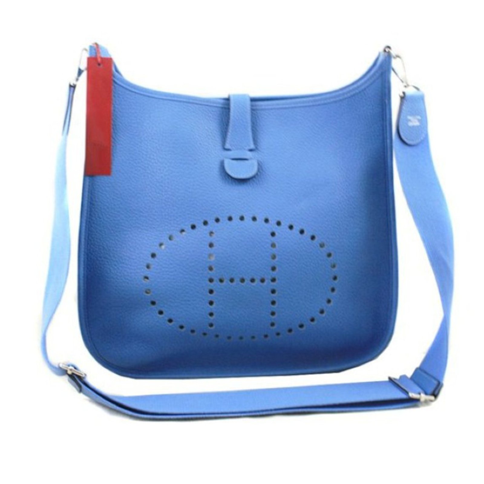 Hermès EVELYNE III Blue Leather ref.54826 - Joli Closet