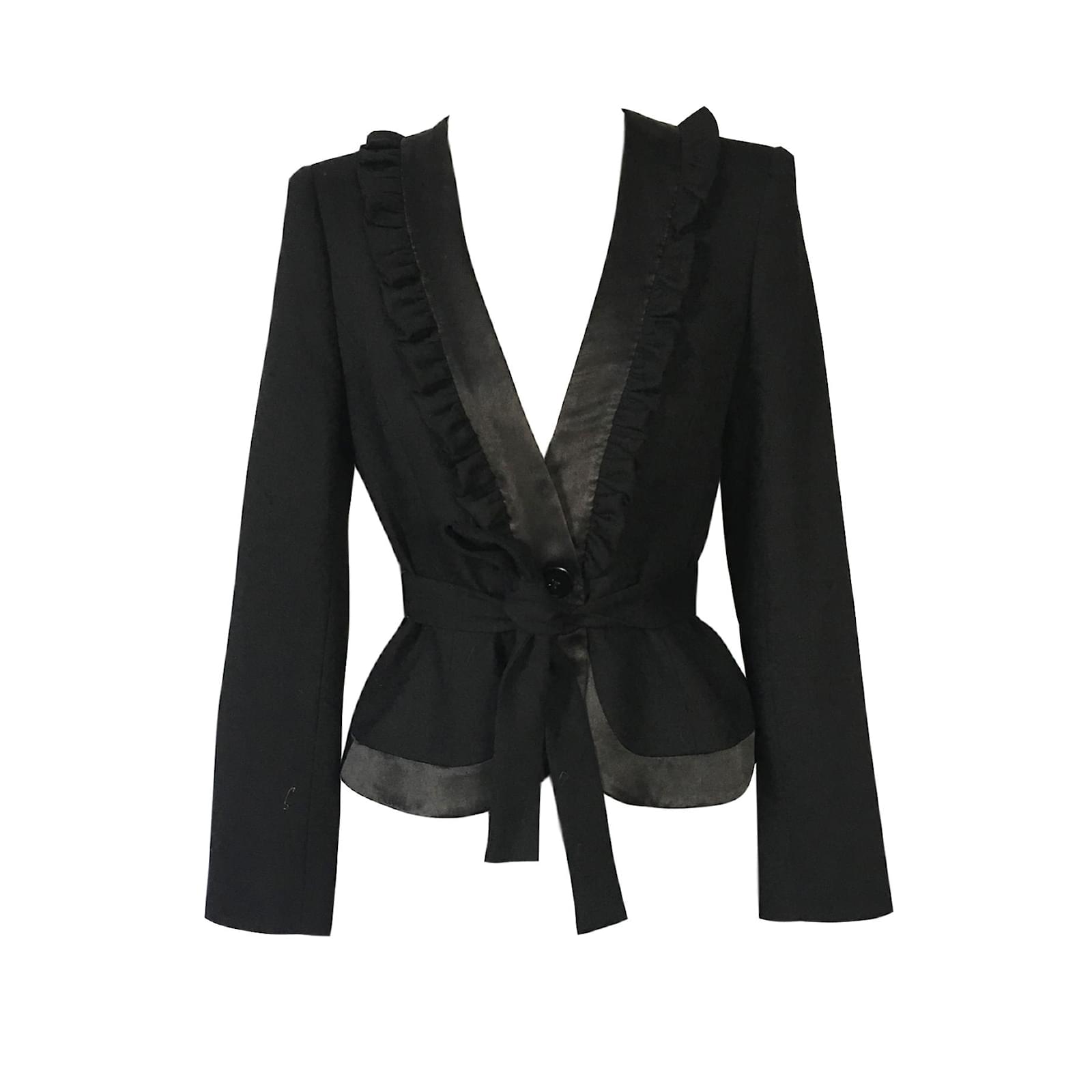 Valentino Roma Jacket Black Wool ref.55257 - Joli Closet