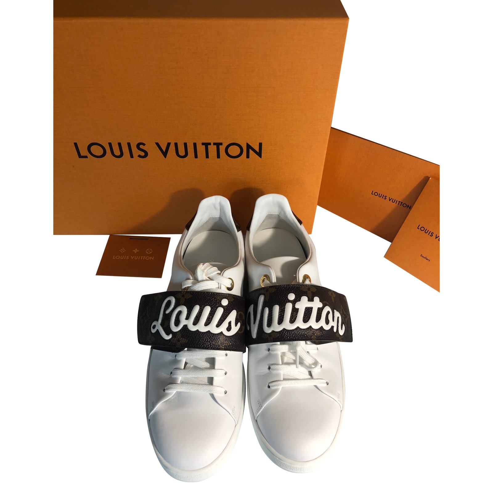 Louis Vuitton Frontrow Slip On sneakers White Leather ref.182203 - Joli  Closet