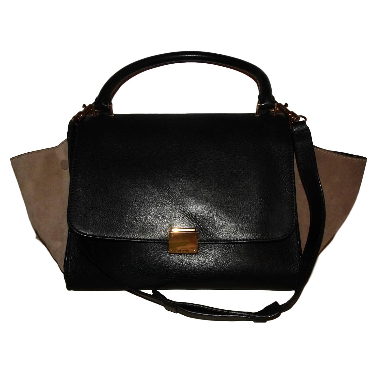 Celine pre-owned black Trapeze shoulder bag