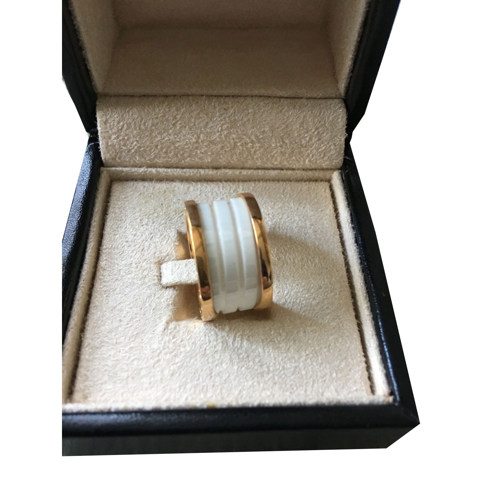 bulgari ring keramik weiss