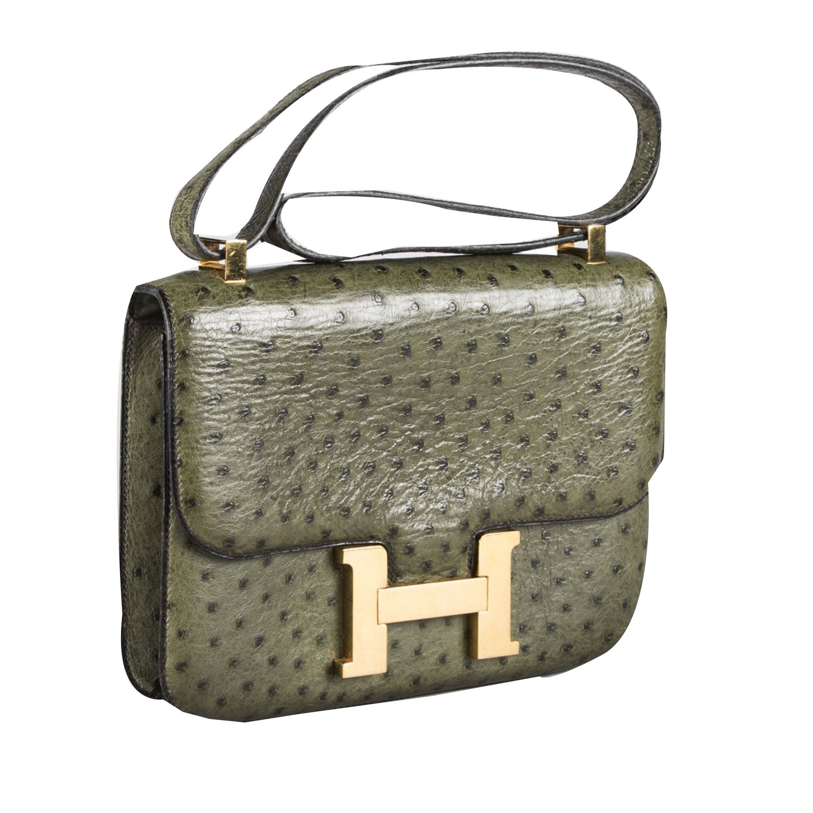 hermès Constance ostrich leather vintage chalk color Cream ref.945856 -  Joli Closet