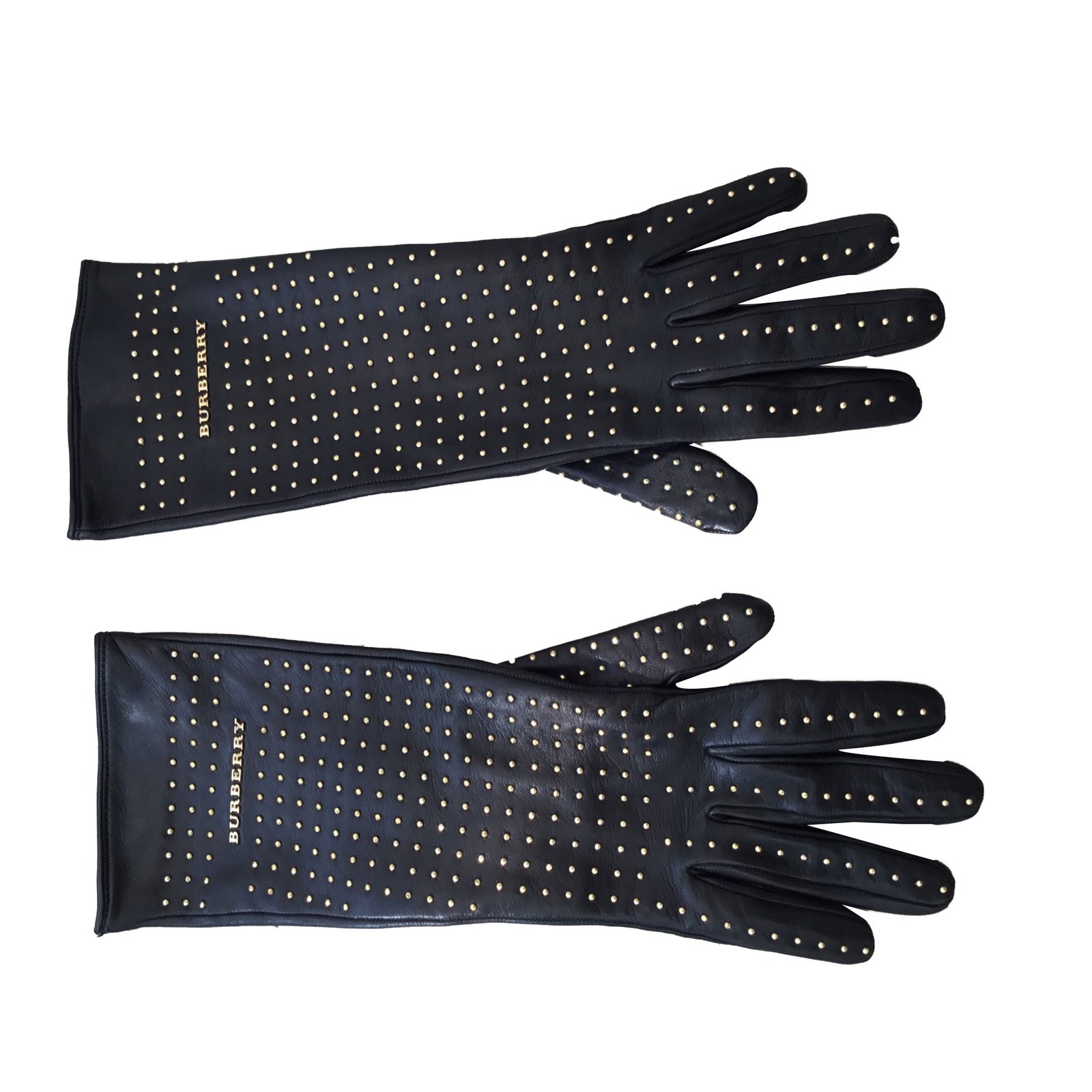 burberry gloves black