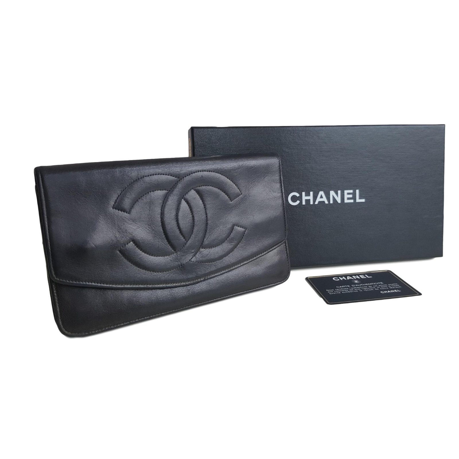 Chanel кошелек черный