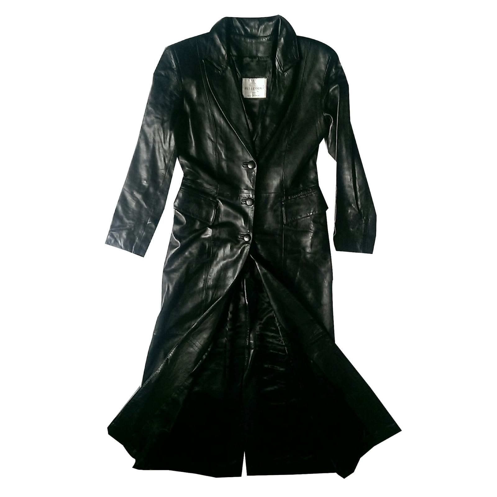 Ensemble Veste Pantalon En Cuir D'Agneau – Taille 38 – Marque Pellessimo – Neuf Sans Étiquettes