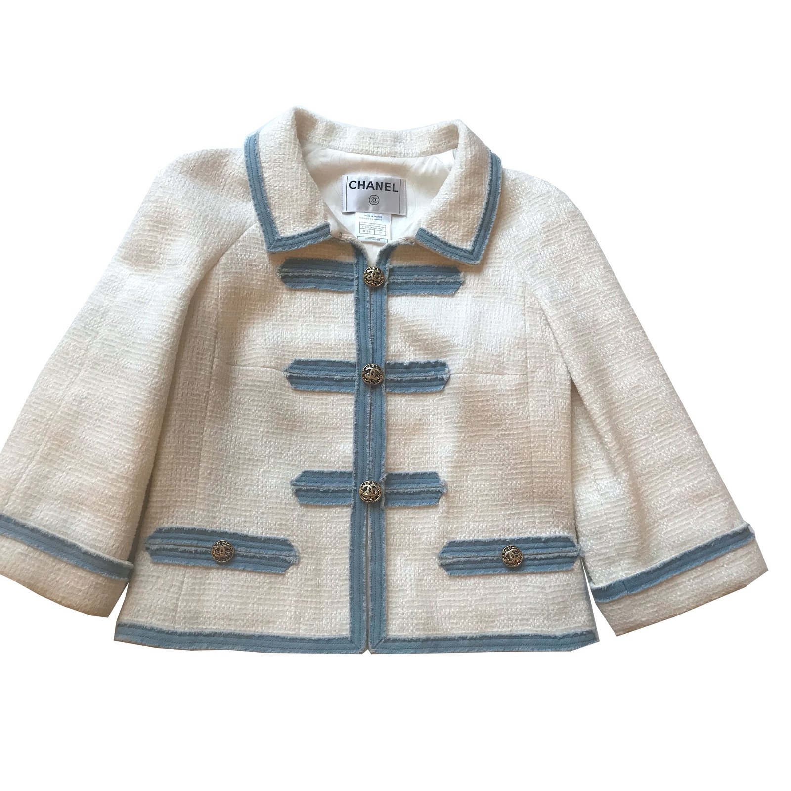 off white tweed jacket