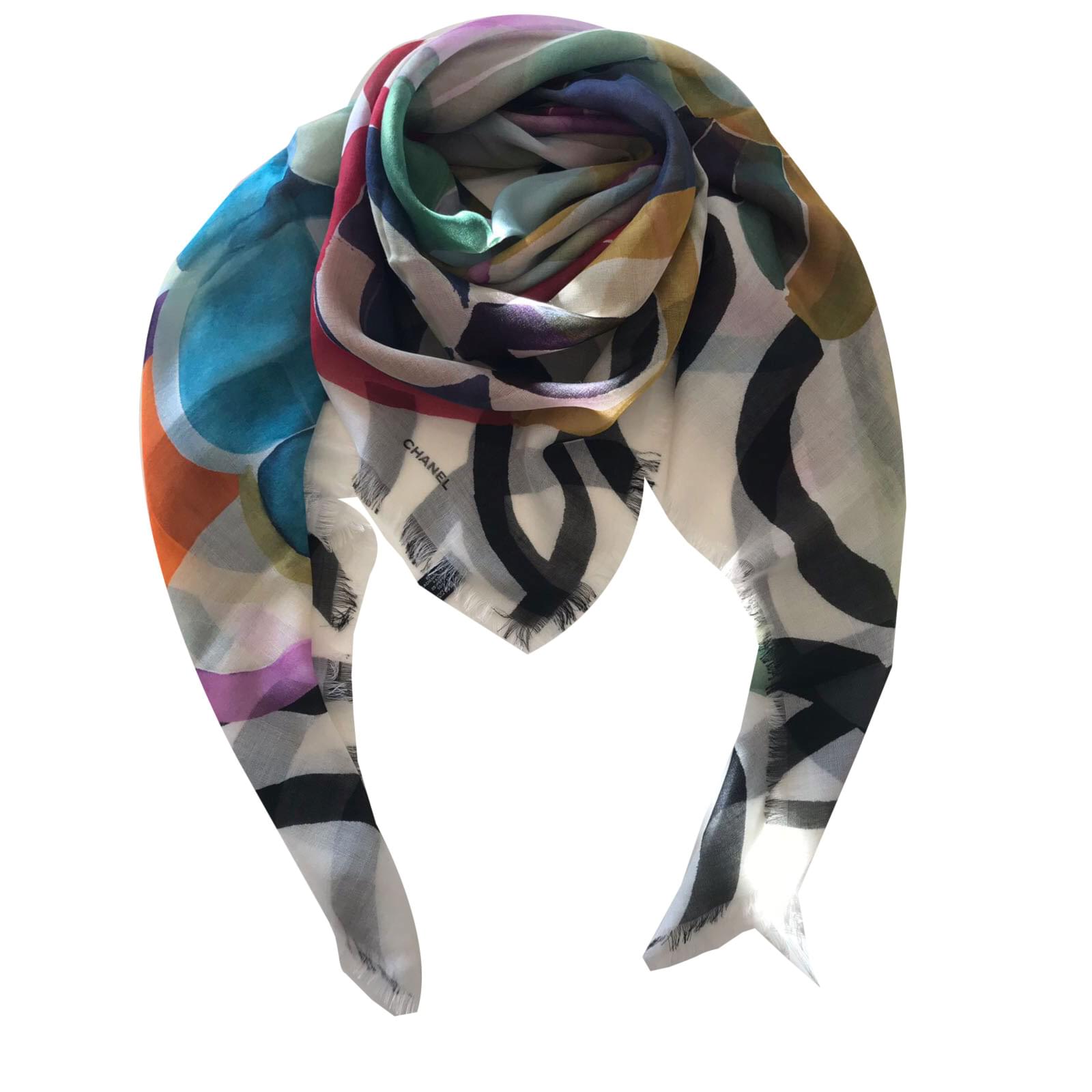 Foulard femme Maylis - Patchwork multicolore | MAISON DU FOULARD