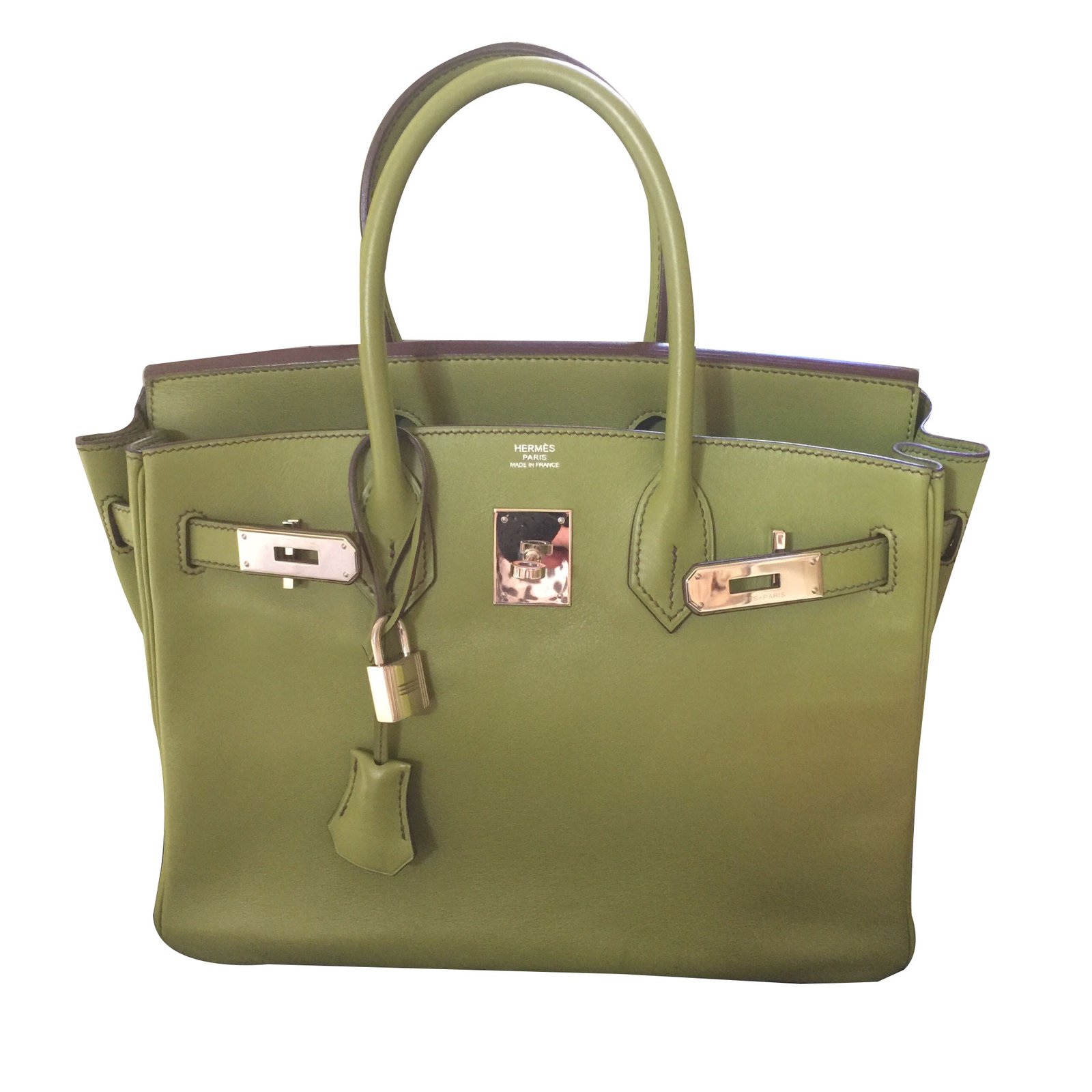 Hermès HERMES BIRKIN 25 Green Leather ref.965559 - Joli Closet