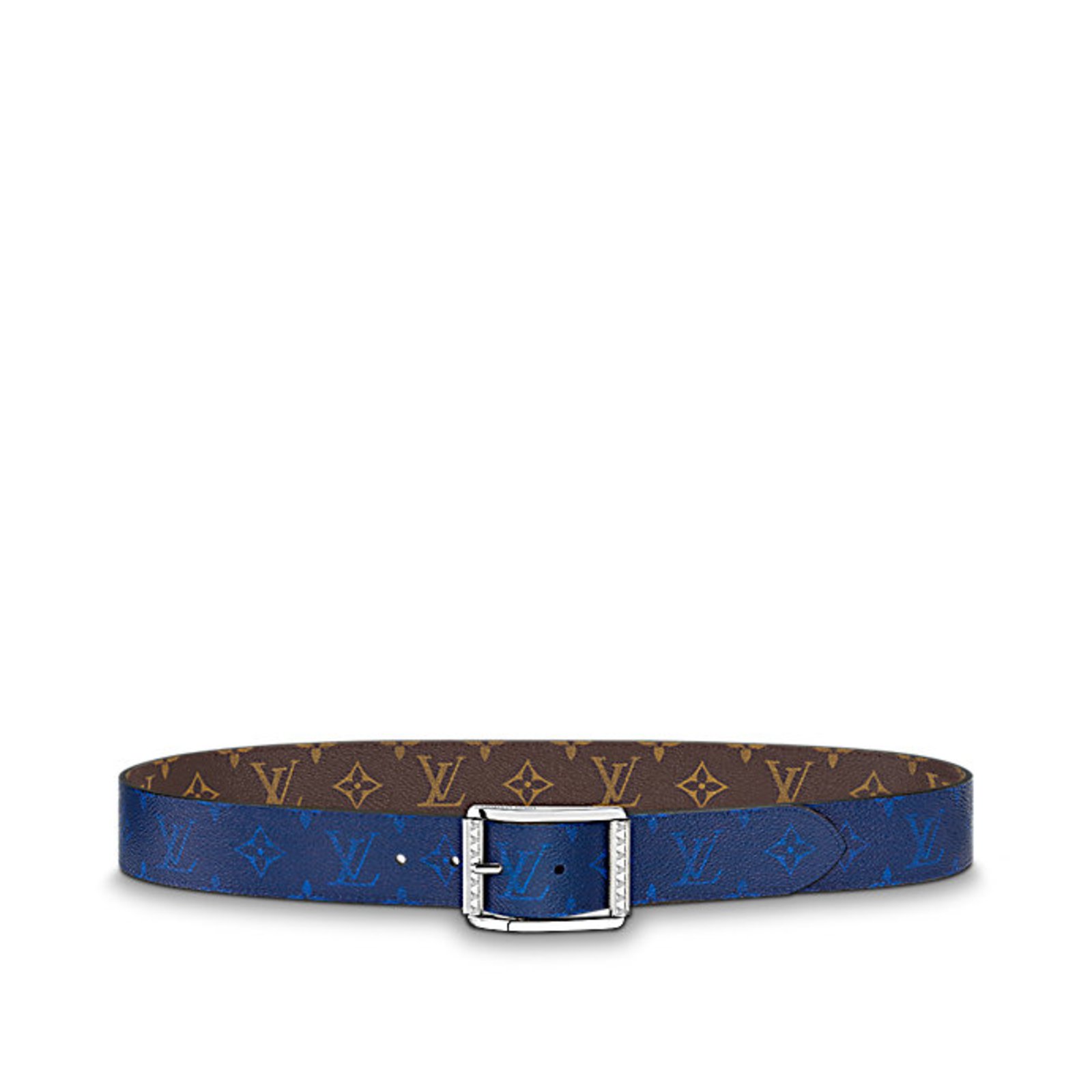 Louis Vuitton Louis Vuitton Belt Reverso Belts Leather Blue ref.57771 - Joli Closet