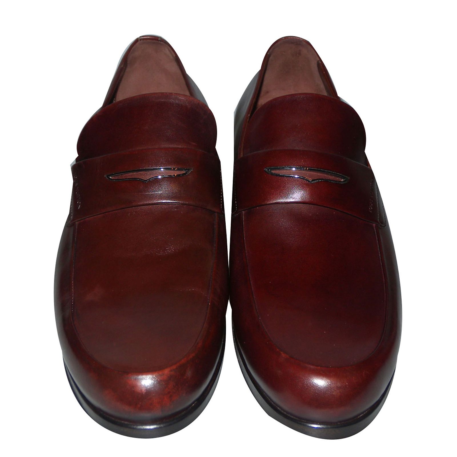 Mocassins Homme Cuir Marron Foncé Effet Croco – Taille 44, Style élégant, Neuf Avec Emballage