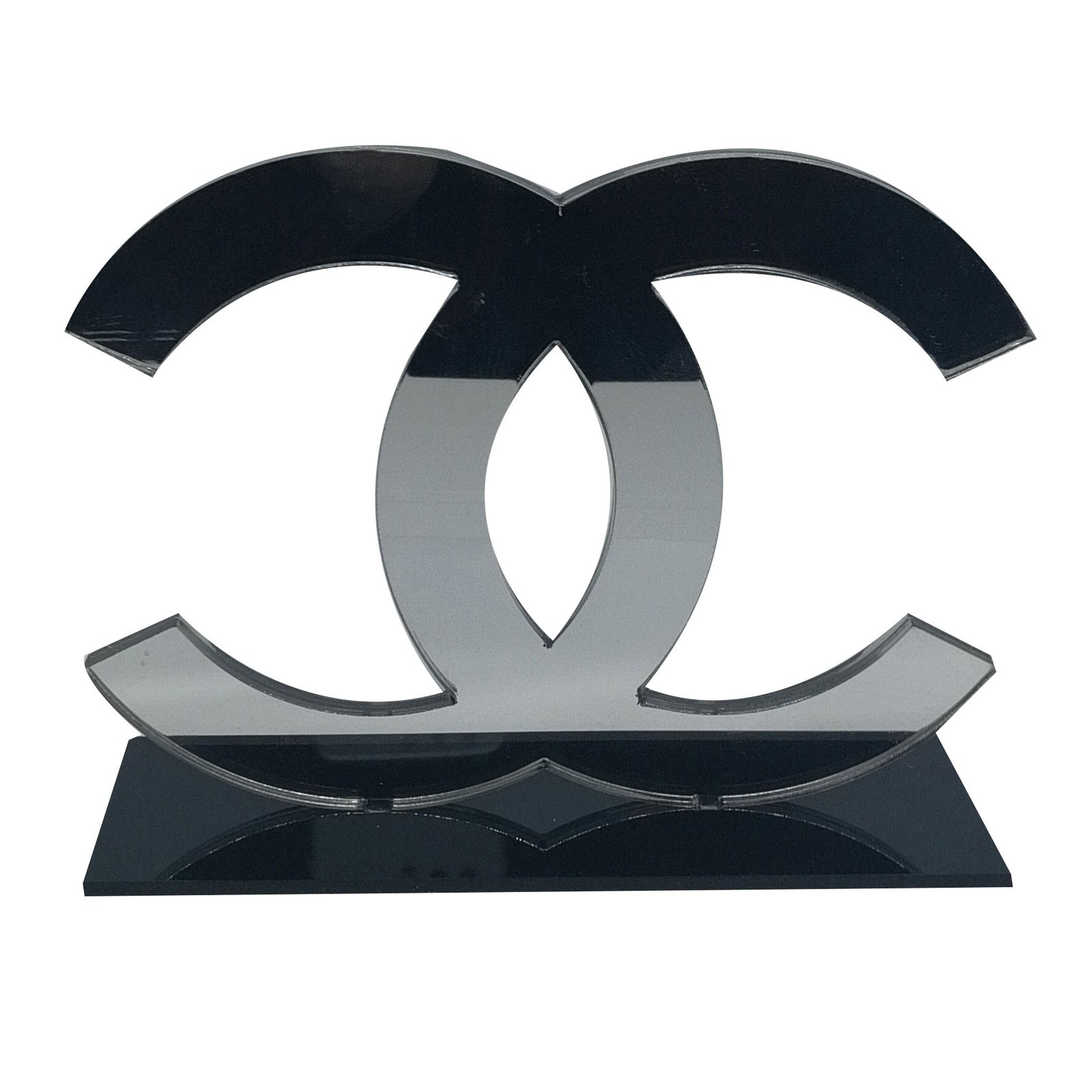 STL file Chanel Dripping Logo Decor Topper wall artModel to download and  3D printCults