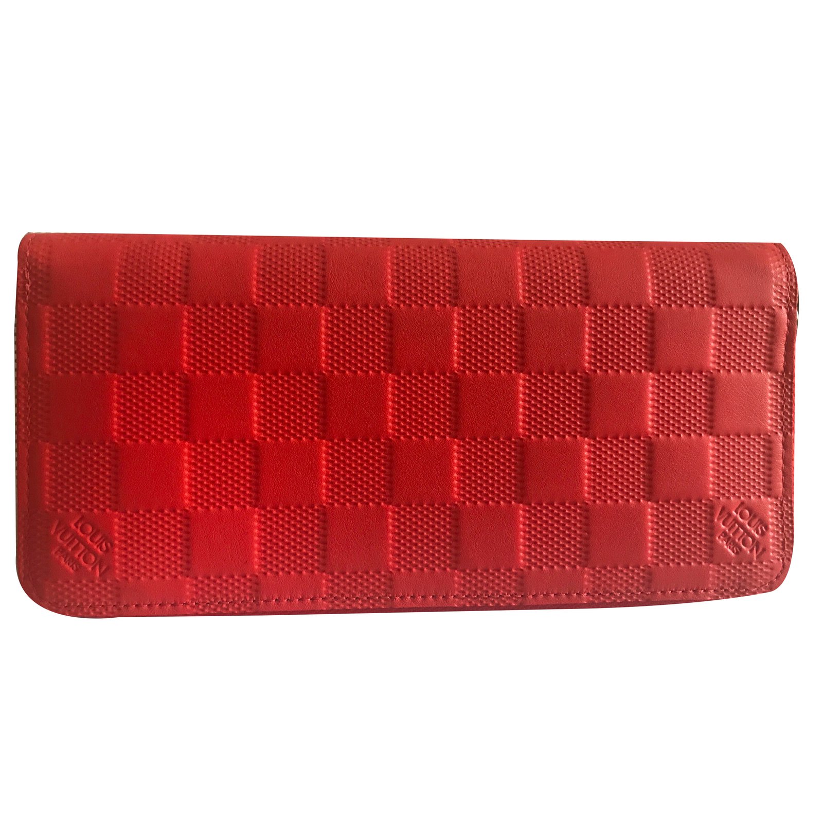 Louis Vuitton zippy Vertical Organizer Wallets Small accessories Leather Coral ref.58284 - Joli ...