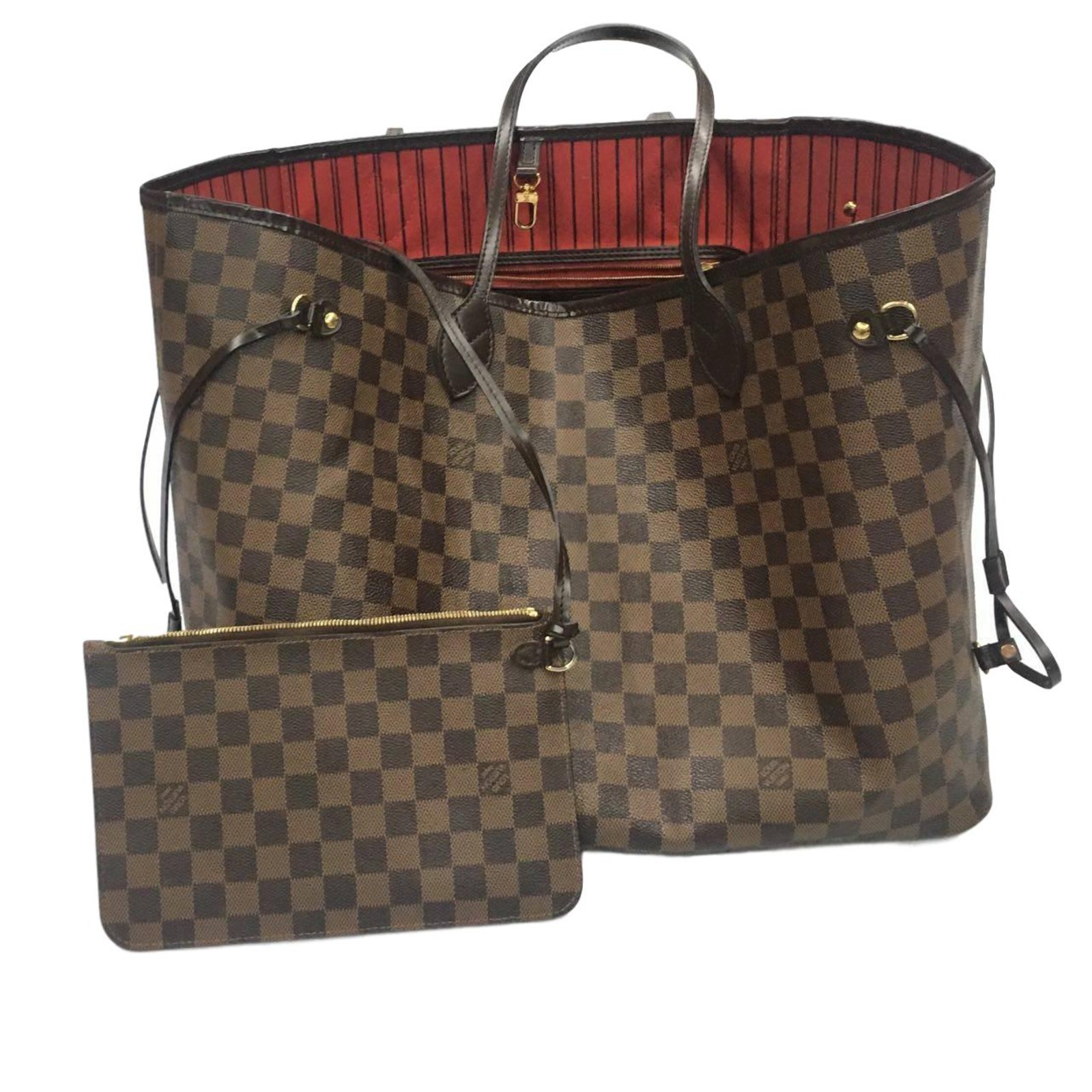 Louis Vuitton Neverfull Handbag - Dark Brown