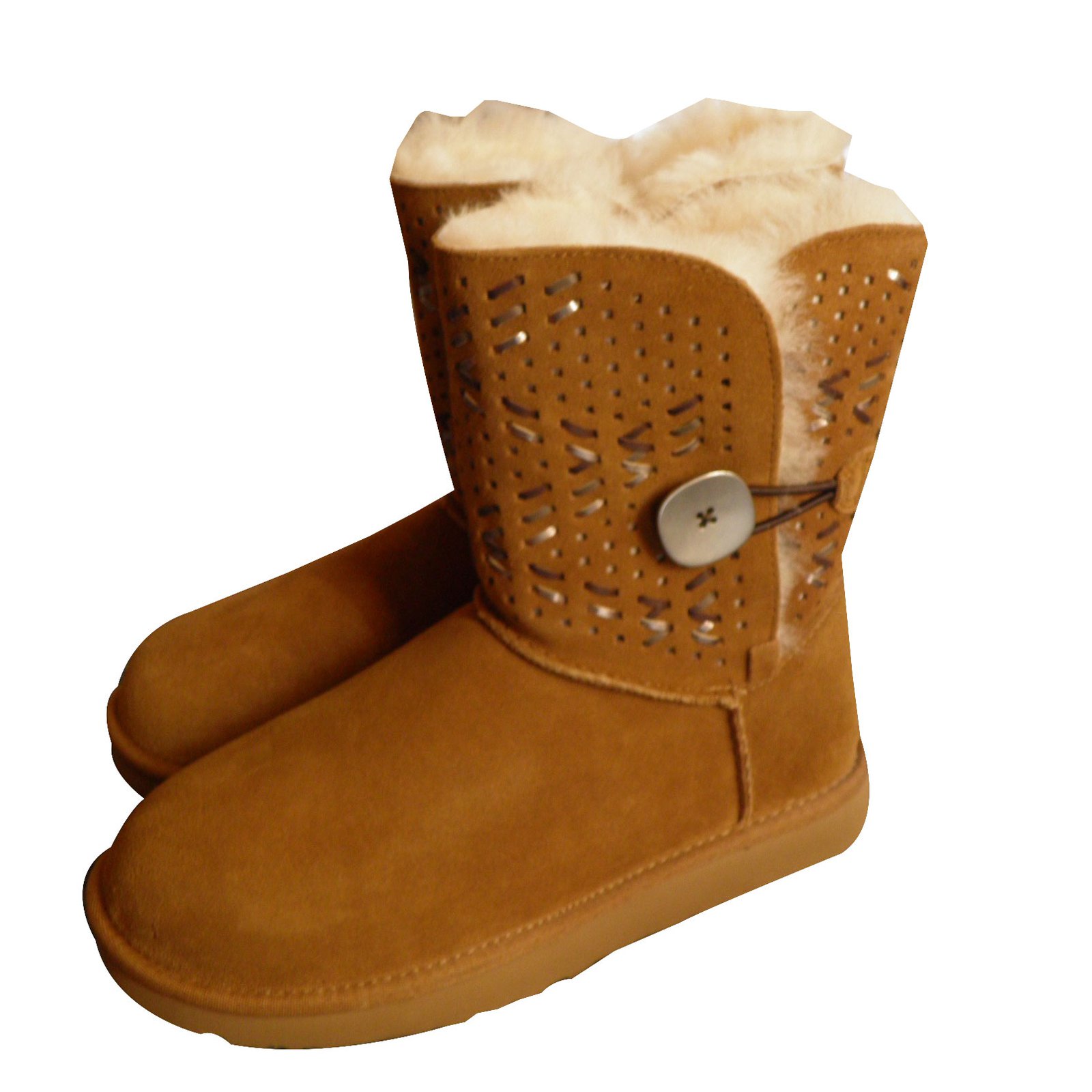 Ugg Boots Caramel Suede ref.59108 - Joli Closet