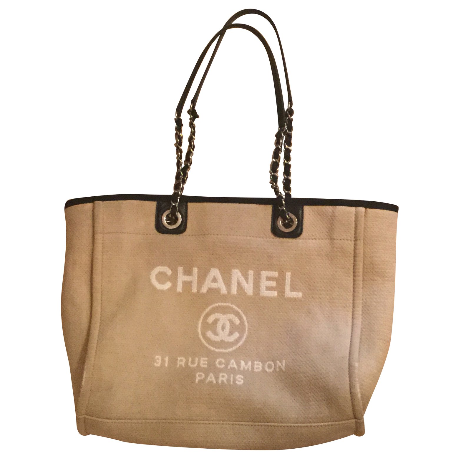 Chanel Large Yellow Waterproof Beach Tote Bag ref.293656 - Joli Closet