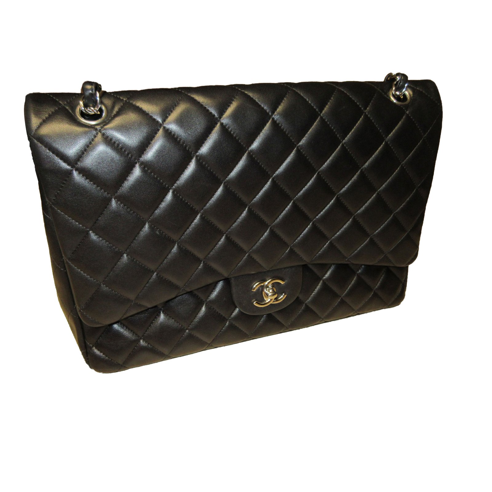 Chanel TIMELESS MAXI JUMBO XL Black Leather ref.59897 - Joli Closet