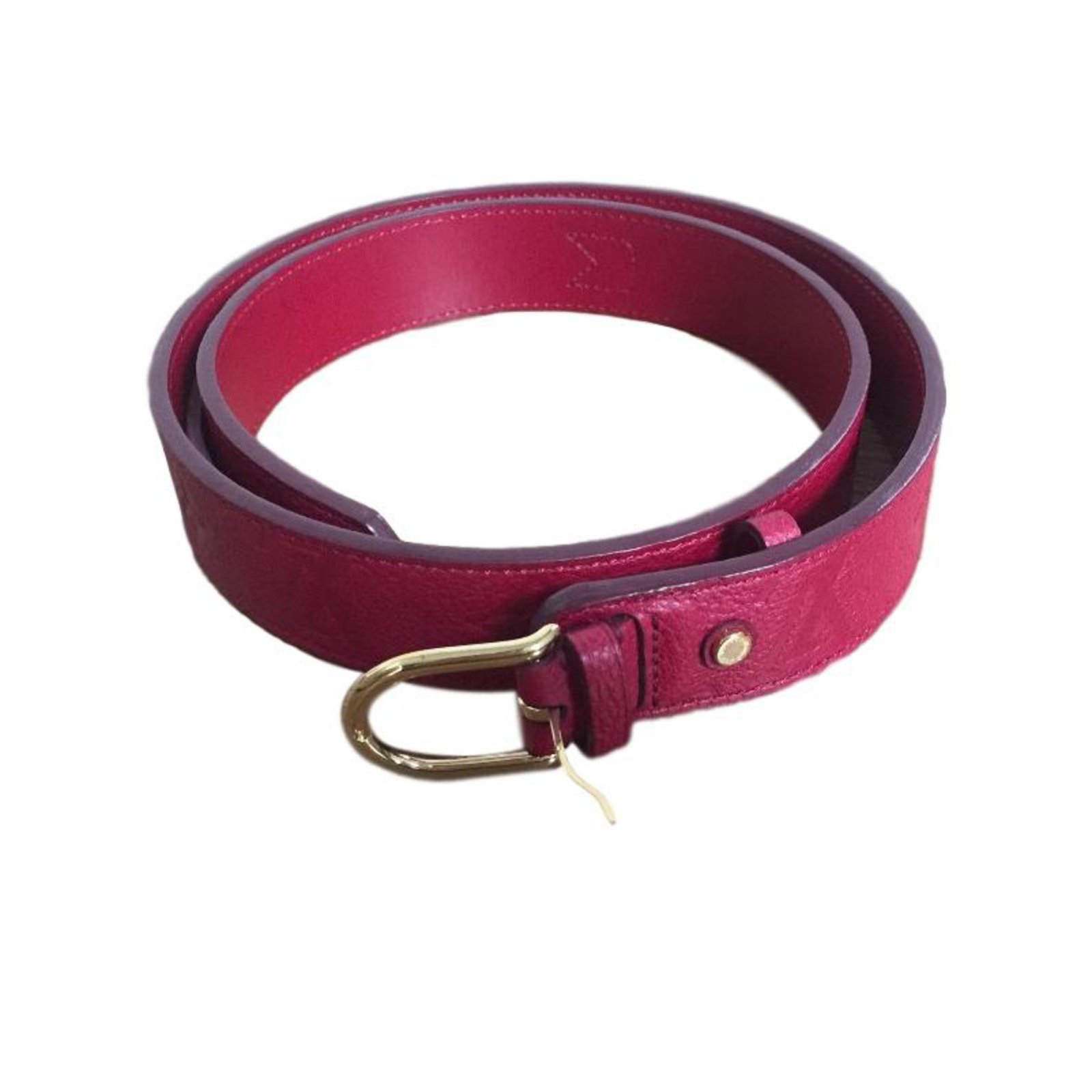 Louis Vuitton Belts Belts Leather Red ref.60454 - Joli Closet
