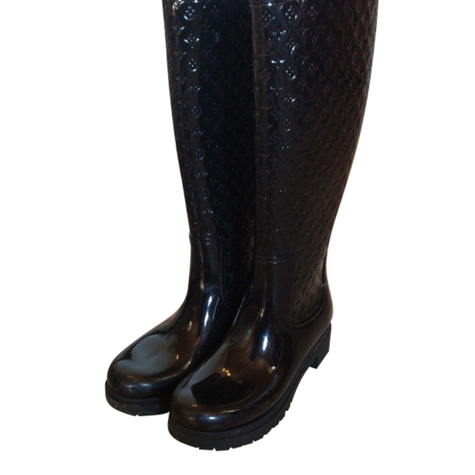 Louis Vuitton Boots Black Rubber ref.60651 - Joli Closet